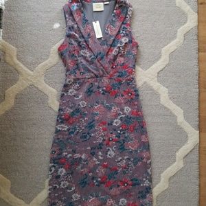 Maeve Anthropologie Jacquard Sleeveless Midi dress